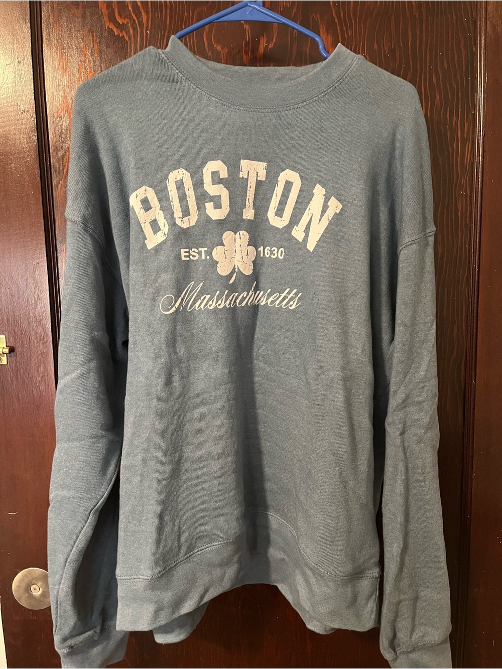 Boston Graphic Crewneck Sweatshirt - Slate Blue